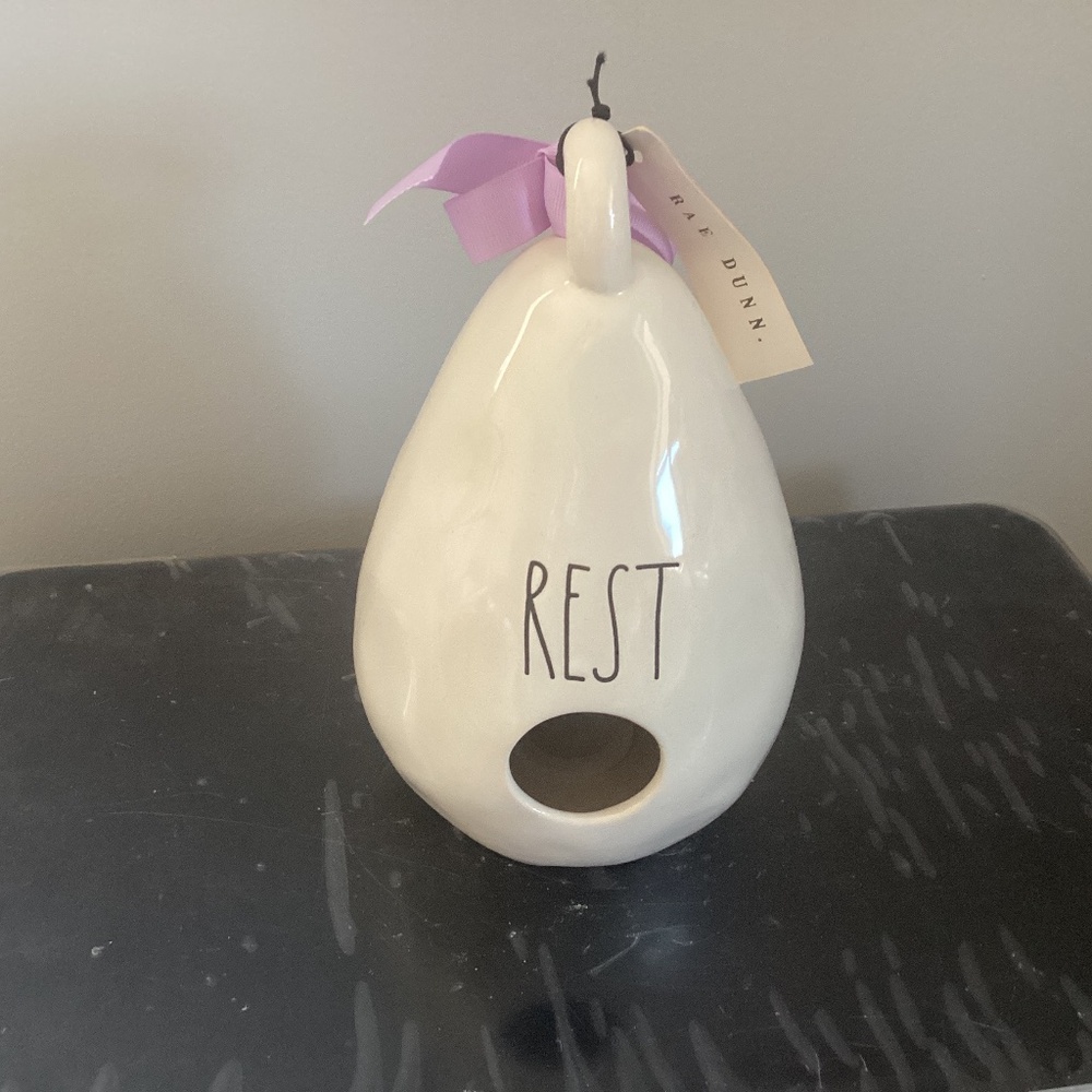 Rae Dunn rest birdhouse